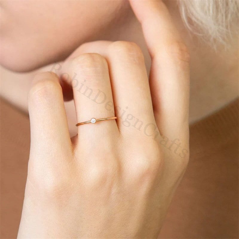 Dainty Birthstone Rings