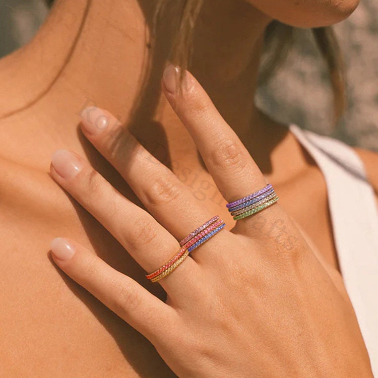 Dainty Birthstone Rings