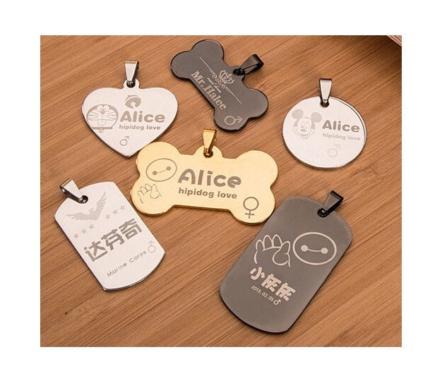 Personalized teardrop necklace
