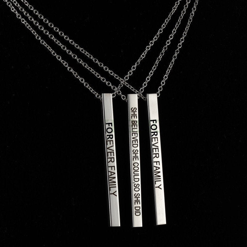 Personalized Bar Necklace