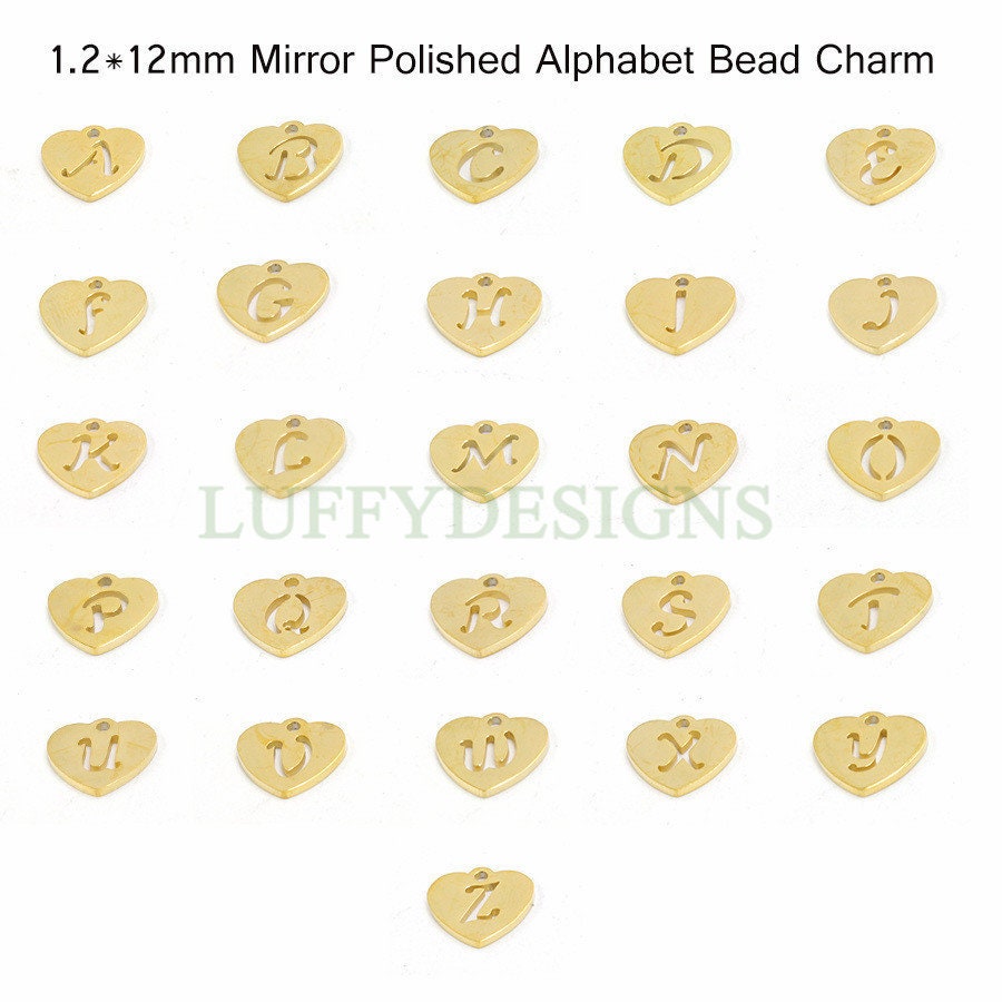 Initial Heart Charm