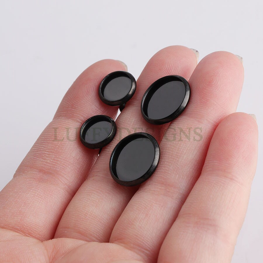 50pcs Earring Posts Studs, 316L Stainless Steel Ear Studs, Round Bezel Cabochon Base Setting, Earring Findings, Stud Supplies, 6-20mm