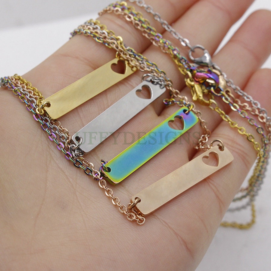 Blank bar necklace supplies