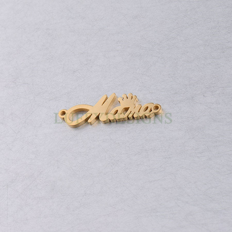 10pcs Mama Charm Pendant, Mama Connector Links, Bracelet/Necklace Making Findings for Mother, Mothers Day Gift, Gold plated Stainless Steel