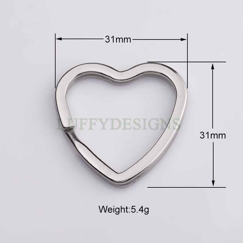 Heart Key Rings