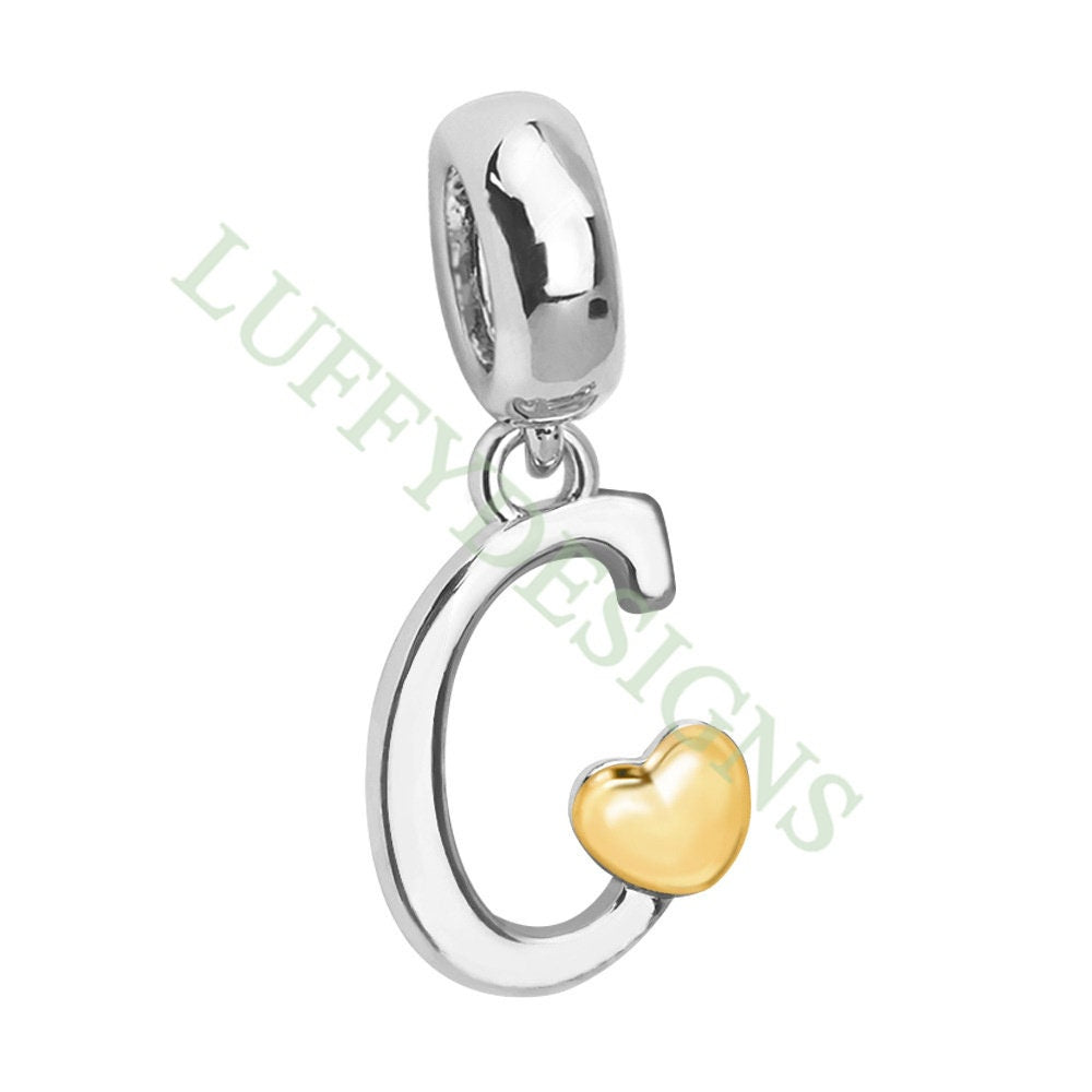 Initial Heart Charm