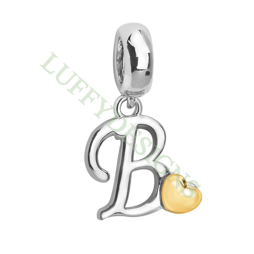Initial Heart Charm