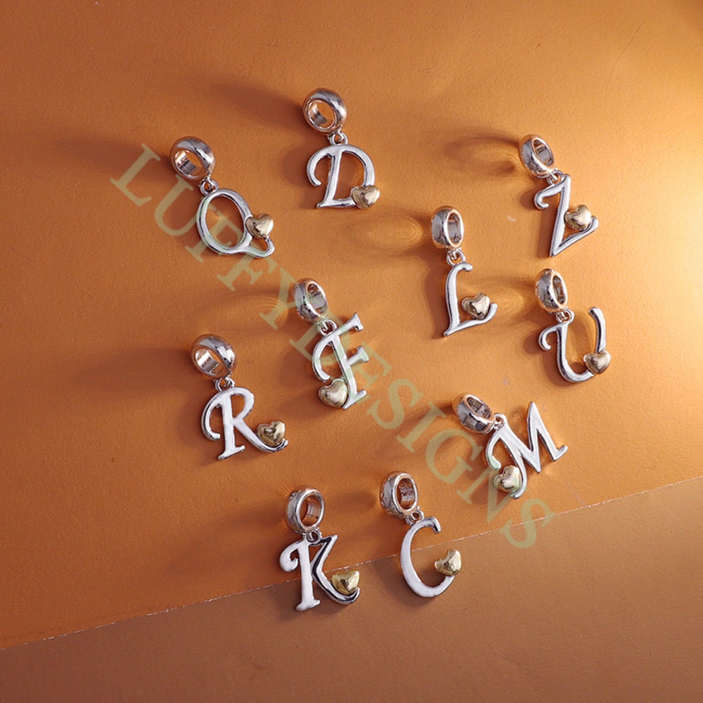 Initial Heart Charm
