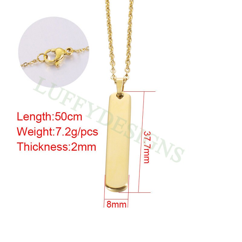 Bar Blank Necklace