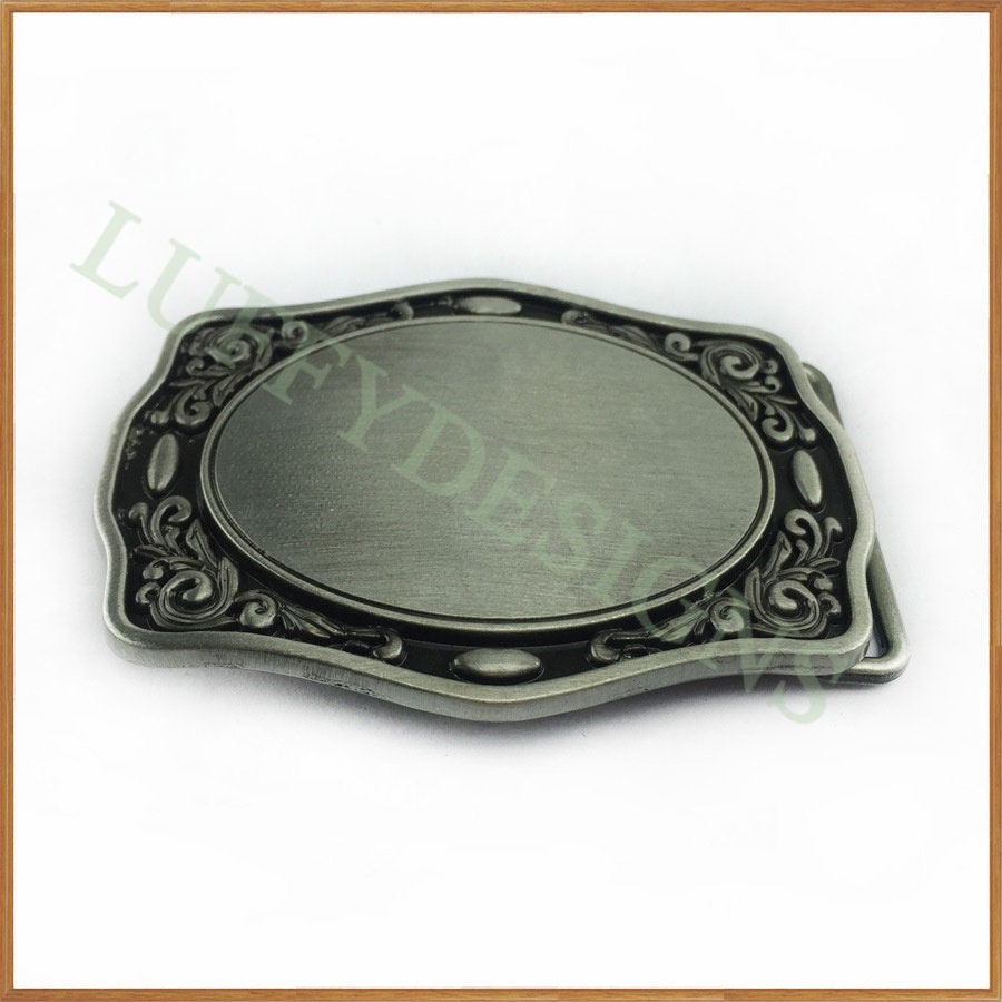 3 1/2" Belt Buckle Blank, Belt Buckle Blank Bases, Wholesale Custom Blank Belt Buckle, DIY Buckle Blanks, Cowboy Belt Buckle Accessories