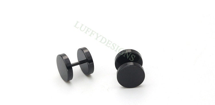 20pcs Dumbbell Earring Piercing, Round Stud Earrings For Women or Men, Stainless Steel Earring Findings, Screw Dumbbell Gothic Stud Earrings