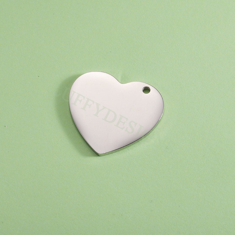 10pcs Heart Charms 19mm/25mm, Tiny Love Charm, Gold Stainless Steel Heart, Mirror Polished Heart Pendant, Love Pendant, Necklace Findings