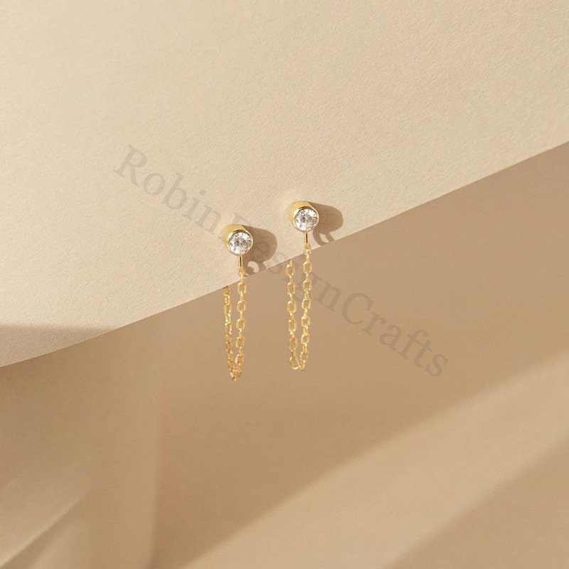 Dainty Birthstone Stud Earring