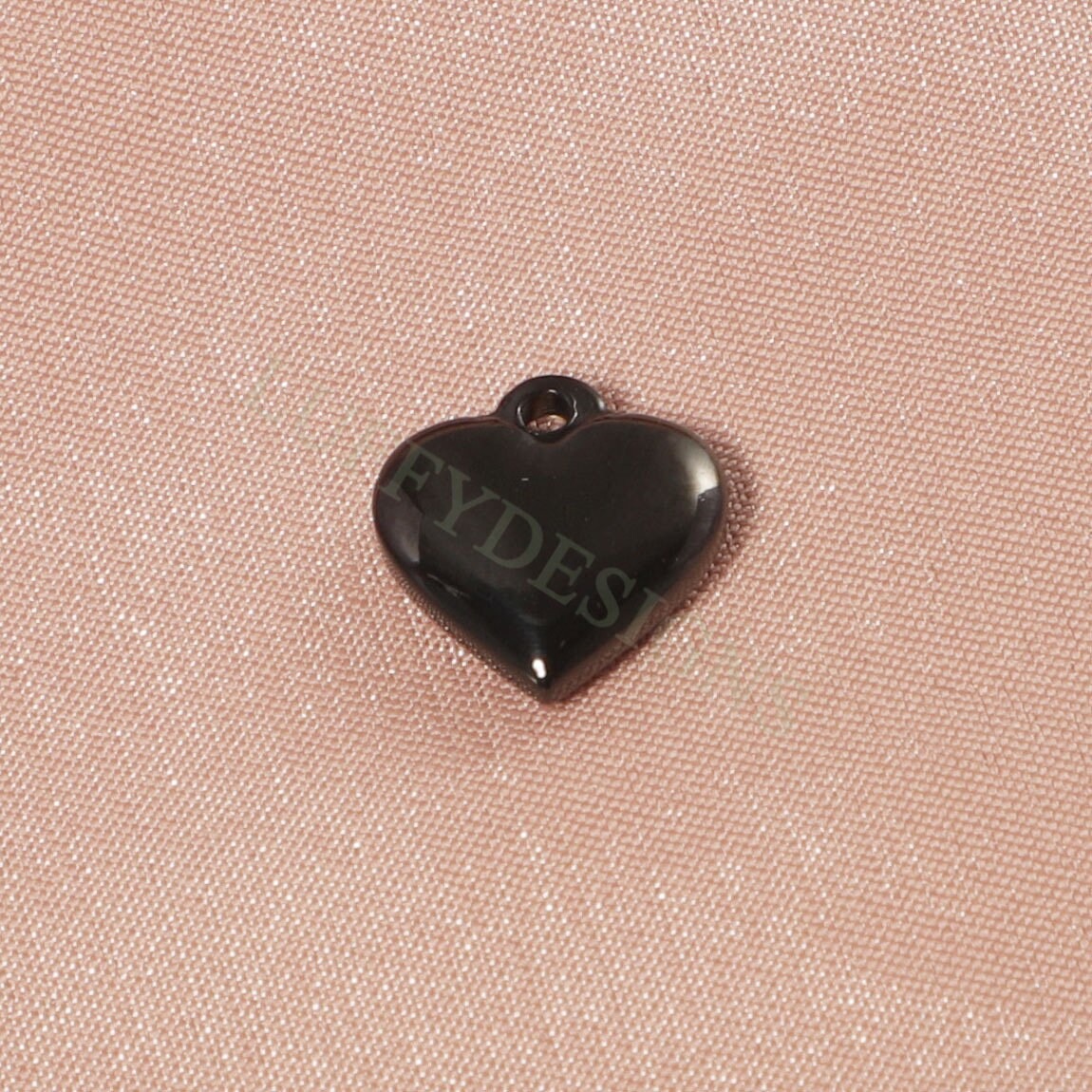 10pcs Heart Charms 10-16mm, Tiny Love Charm, Solid Steel Heart Pendant, Heart Charms Pendant, Love Pendant, Bracelet/Necklace Findings