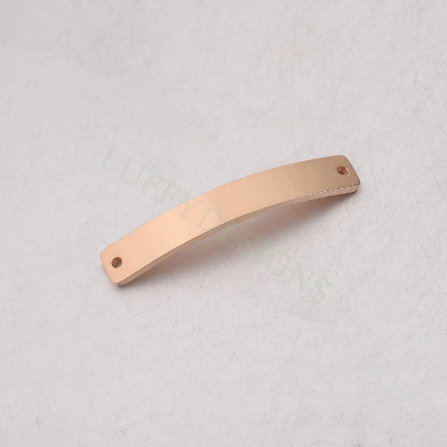 10pcs Blank Bar Charms 39x6mm, Bar Bracelet Supplies, Gold Steel Bar Blanks, Stamping Bar Supplies, DIY Engraving Supplies, Engraving Supply