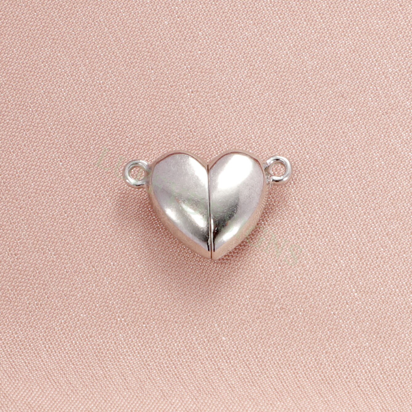 5pcs Heart Magnetic Clasps, Gold Magnetic Clasp Closure, Gold Stainless Steel, Strong Magnetic Clasp,Magnetic Heart Charms,Magnetic Pendant