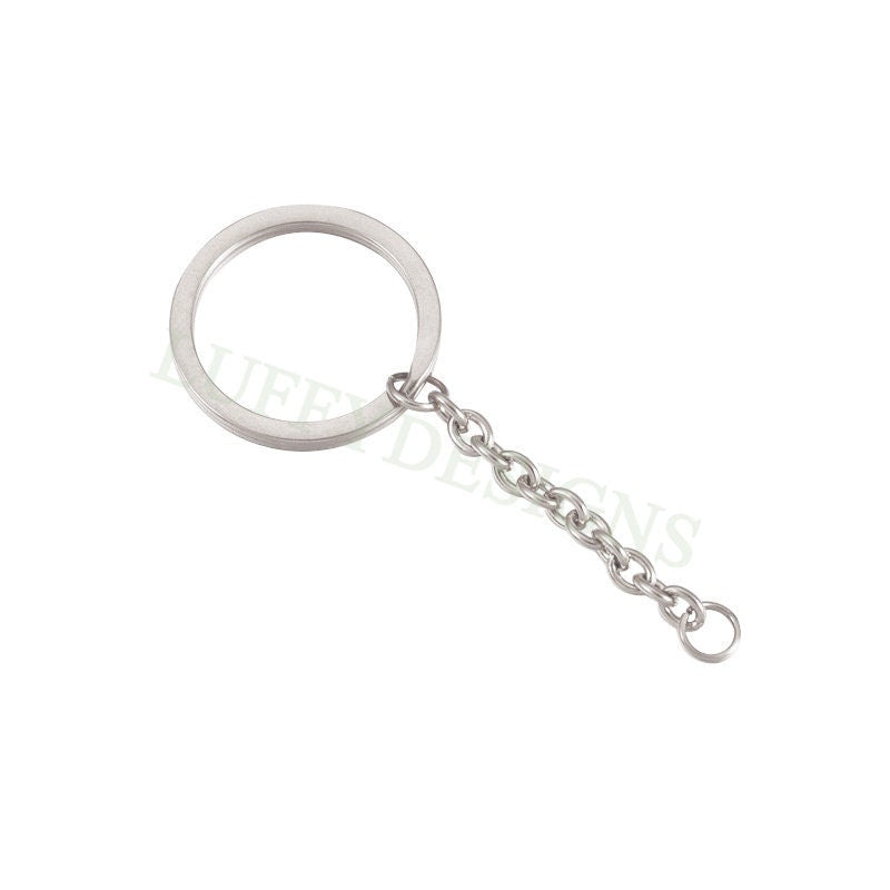 5pcs Chains Keychain, Gold Keyring Supplies, Gold Stainless Steel Keychain, Unfinished Keychain Findings, DIY Keychain with 45mm Chains