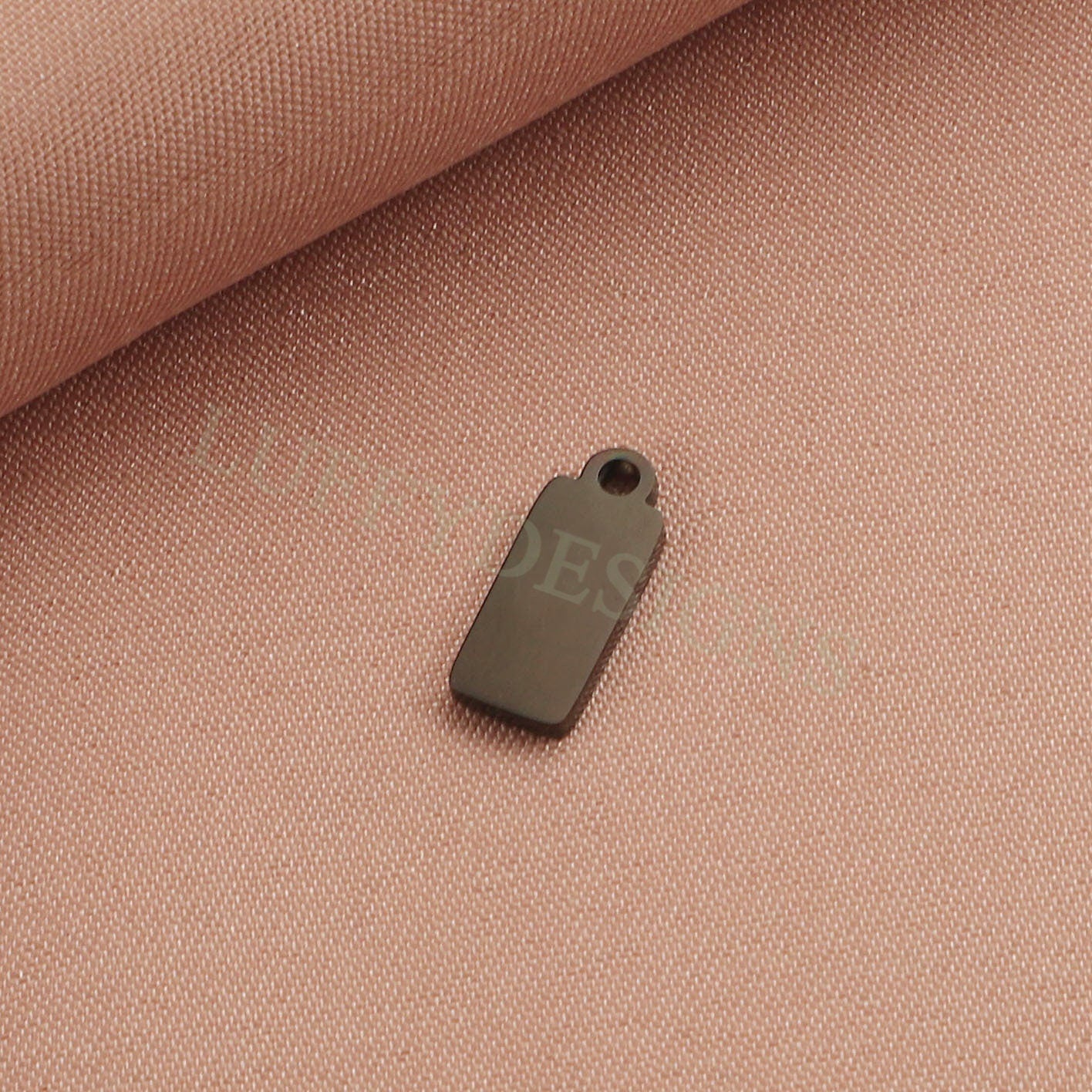 10pcs Gold Rectangle Charm Pendant 5x12mm, Rectangle Pendant Blank, DIY Engraving Supplies, Ready to Engrave, Gold plated Stainless Steel