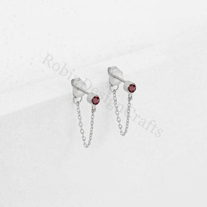 Dainty Birthstone Stud Earring