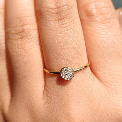 Dainty Birthstone Rings, Personalized Birthstone Jewelry for Everyday Wear, Custom Birthday Gifts, Family Birthstone Couples Ring Gift
