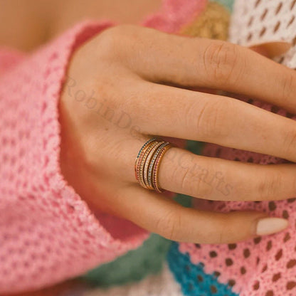 Dainty Birthstone Rings
