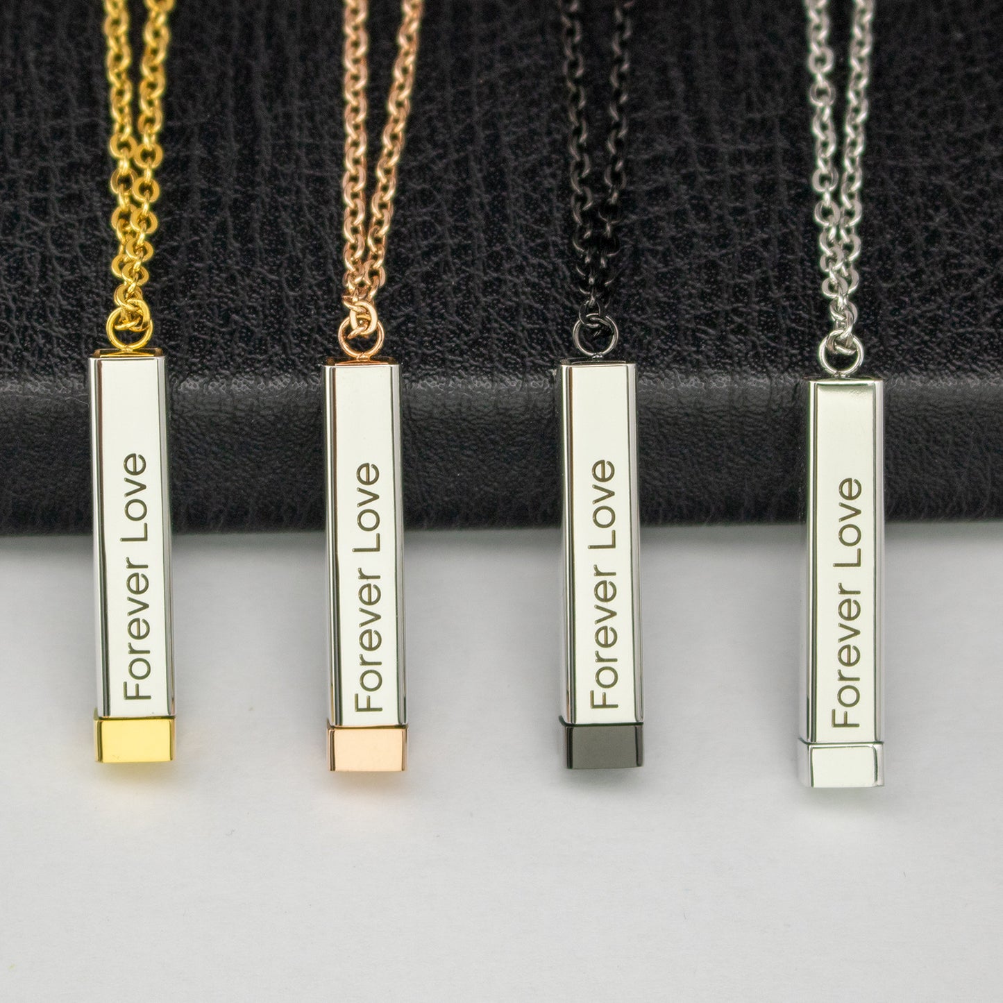 Hidden Message Necklace, 3d Secret Message Necklace, Personalized Anniversary, Birthday Gift Ideas for Women, Personalized Name Bar Necklace