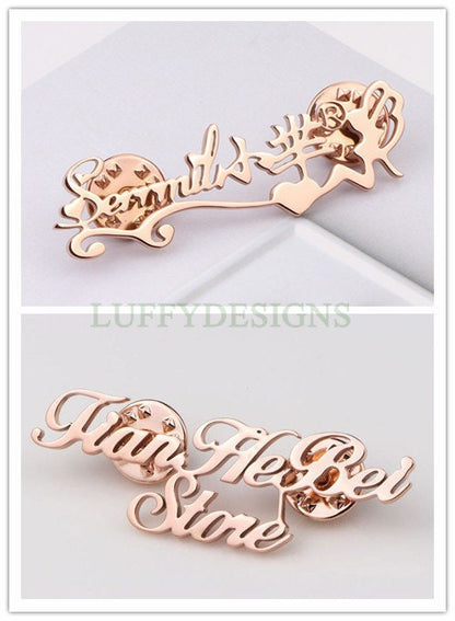 Custom Name Brooch