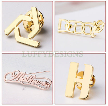 Custom Name Brooch