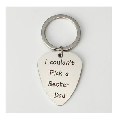 Personalized Keychain, Engraved Stainless Steel Keyring, Quote Keychain, Customized Keychain, Inspirational Keyring, Father's Day Gift