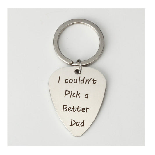 Personalized Keychain, Engraved Stainless Steel Keyring, Quote Keychain, Customized Keychain, Inspirational Keyring, Father's Day Gift