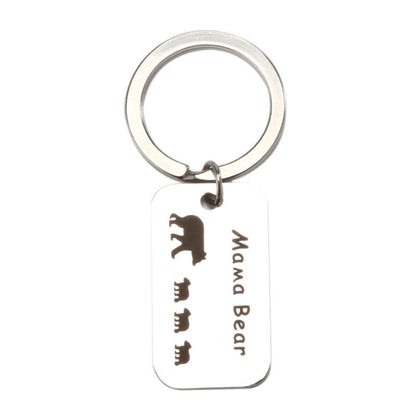 MAMA Bear Keychain, Personalized Keychain, Mommy Gift, Baby Shower Gift, Customized Keychain, Mummy Bear, Mother's Day Gift, Gift For Mom