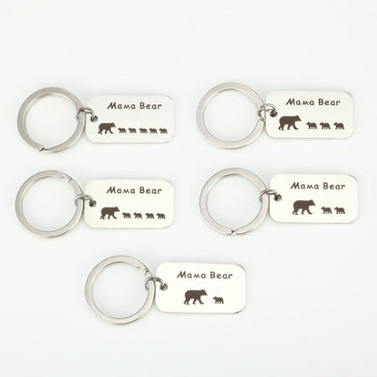 MAMA Bear Keychain, Personalized Keychain, Mommy Gift, Baby Shower Gift, Customized Keychain, Mummy Bear, Mother's Day Gift, Gift For Mom
