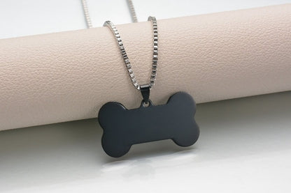 Personalized dog necklace,40mm x 22mm Custom dog blanks, gold stainless steel blanks, Stamping Blanks, Engraving Supplies, Pet Name necklace