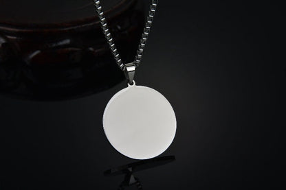 20mm Personalized round necklace, Custom round blanks, round tags, gold stainless steel blanks, Hand Stamping Blanks, Engraving Supplies