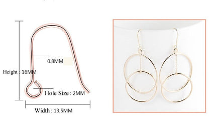 10pcs Gold Ear Wire Hooks, Ball and Coil Earring Hooks, Earring Findings, 24K Gold Plated Brass, Hypo Allergenic French Hooks, Fish Hooks