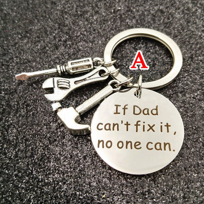 Personalized Keychain, Engraved Stainless Steel Keyring, Quote Keychain, Customized Keychain, Inspirational Keyring, Father's Day Gift