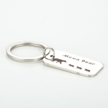 MAMA Bear Keychain, Personalized Keychain, Mommy Gift, Baby Shower Gift, Customized Keychain, Mummy Bear, Mother's Day Gift, Gift For Mom