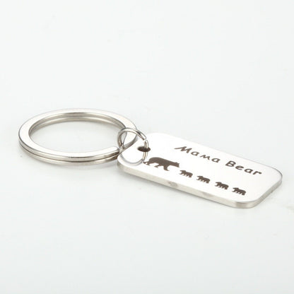 MAMA Bear Keychain, Personalized Keychain, Mommy Gift, Baby Shower Gift, Customized Keychain, Mummy Bear, Mother's Day Gift, Gift For Mom