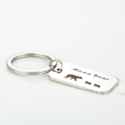 MAMA Bear Keychain, Personalized Keychain, Mommy Gift, Baby Shower Gift, Customized Keychain, Mummy Bear, Mother's Day Gift, Gift For Mom