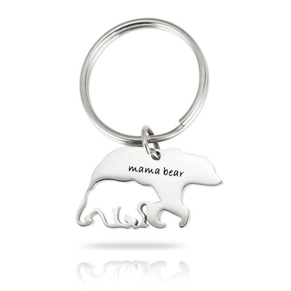 MAMA Bear Keychain, Personalized Keychain, Mommy Gift, Baby Shower Gift, Customized Keychain, Mummy Bear, Mother's Day Gift, Gift For Mom