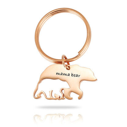 MAMA Bear Keychain, Personalized Keychain, Mommy Gift, Baby Shower Gift, Customized Keychain, Mummy Bear, Mother's Day Gift, Gift For Mom