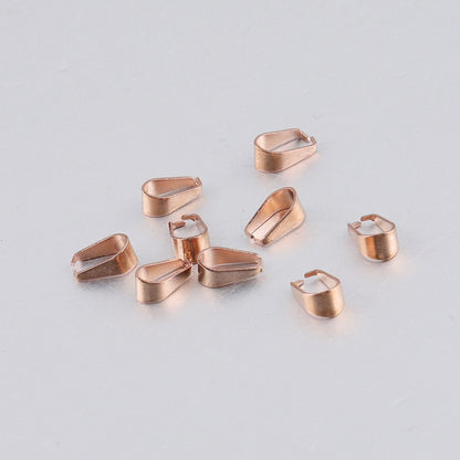 20pcs Pinch Pendant Bail, 18k Gold Plated 316 Stainless Steel, Gold Claw Bail, Earrings Bail, Necklace Bail, Bail Finding,Making DIY Supply