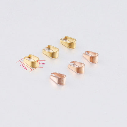 20pcs Pinch Pendant Bail, 18k Gold Plated 316 Stainless Steel, Gold Claw Bail, Earrings Bail, Necklace Bail, Bail Finding,Making DIY Supply