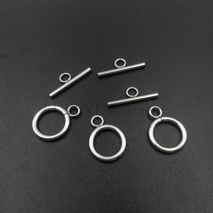 10 Pcs Gold OT Toggle Clasp, DIY Jewelry Buckle, Jewelry Connectors Findings, Bracelet End OT Toggle Clasp, 18K Gold plated Stainless Steel