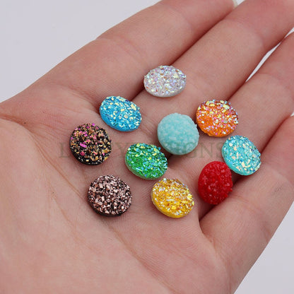12mm Round Druzy Cabochon