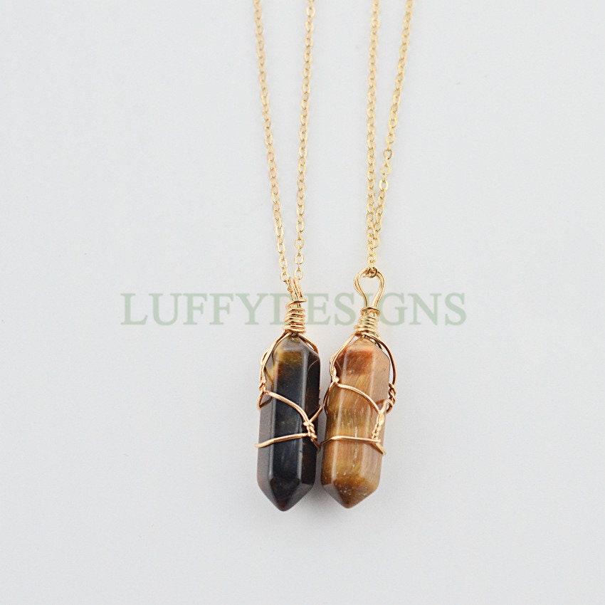 Hexagonal Crystal Pendant, Crystal Quartz, Healing Crystal, Gemstone Pendant, Natural Stone, Wire Wrapped Crystal Charm, Real Stone Pendant