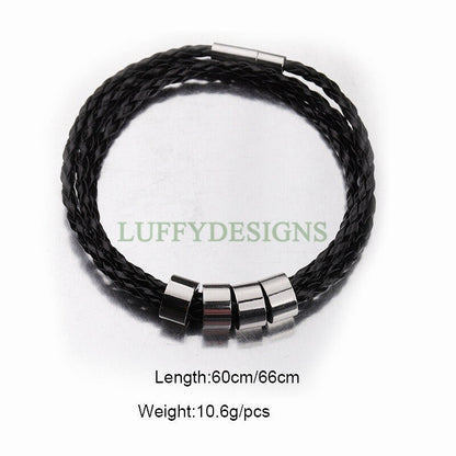 5pcs Blank Beads Bracelet, Beads Bracelet Supplies, Steel Beads Bracelet, Stamping Beads Bracelet, DIY Engraving Family Bracelets