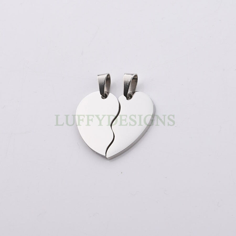 Split Heart Charm