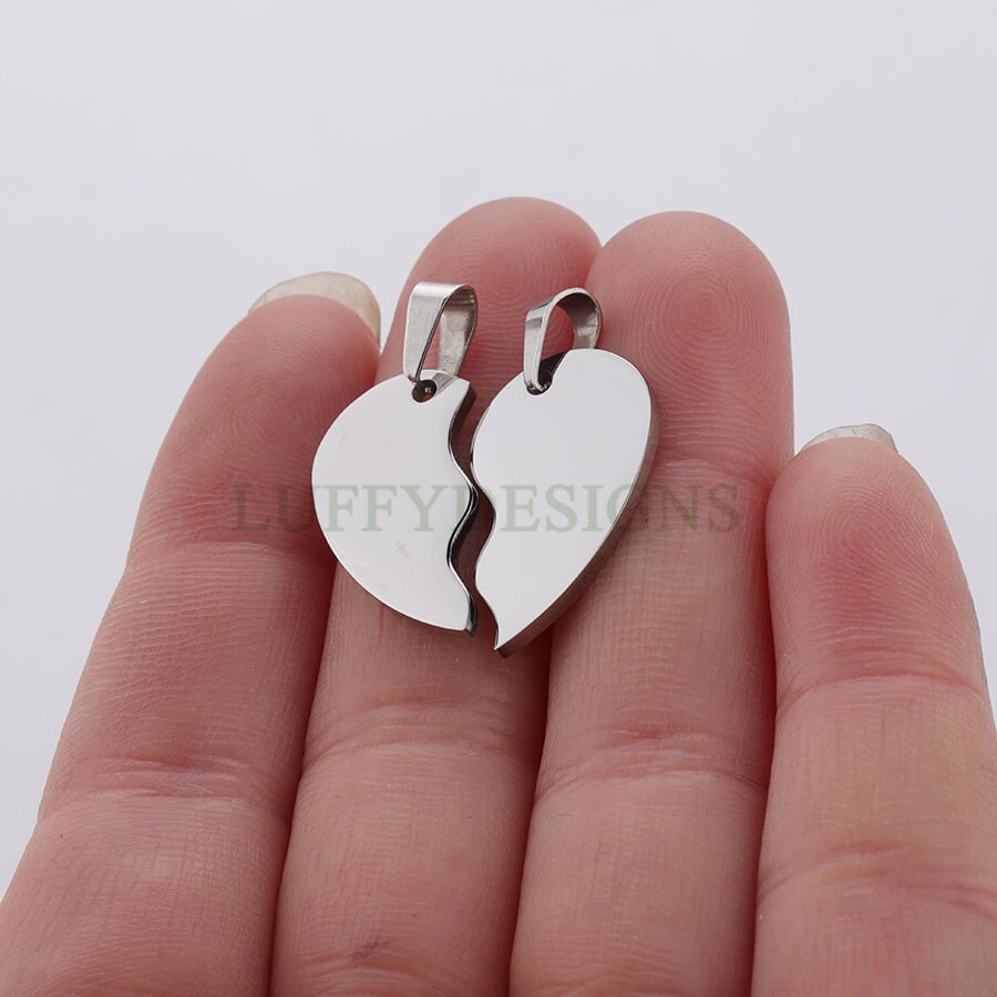 Split Heart Charm