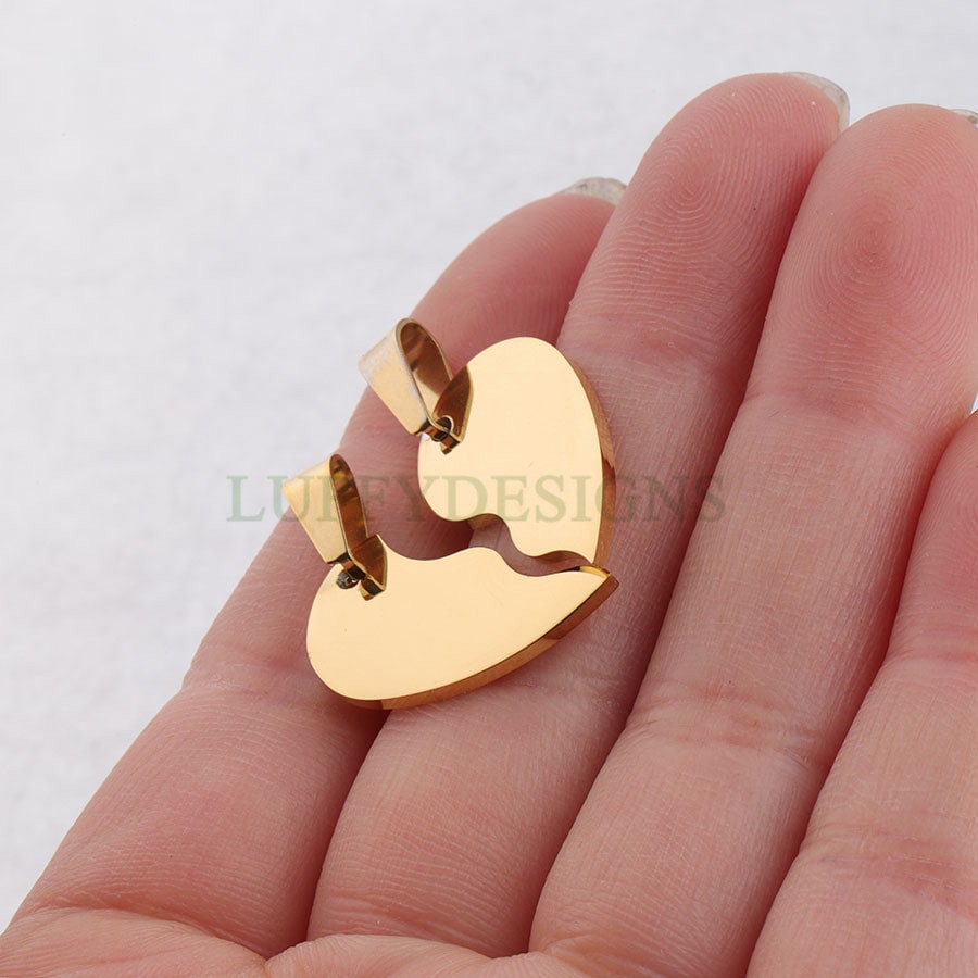 Split Heart Charm